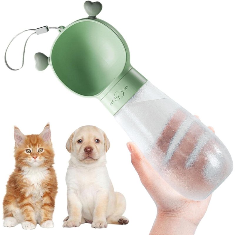 Bouteille D'eau Pour Chien Portable,550 Ml Filtre À Charbon Actif Gourde Pour Chien?Bouteille D'eau De Voyage Pour Animaux De Compagnie Avec Une Bouteille
