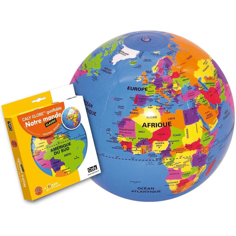 Globe Terrestre Gonflable Éducatif - Trousselier