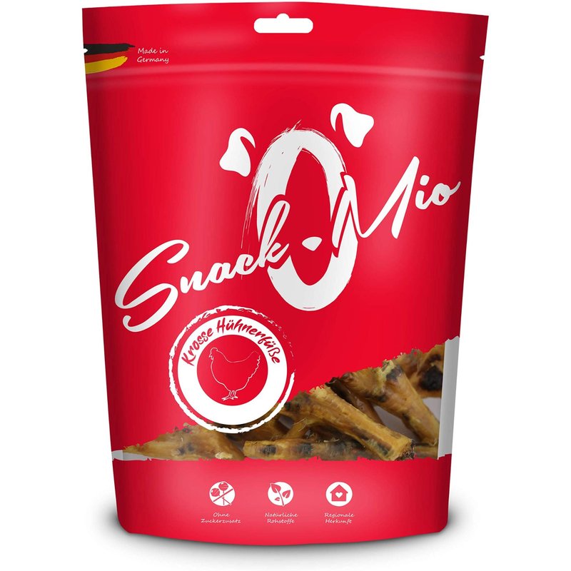 Snackomio Pieds De Poulet Croustillants Mâcher Premium Pour Chien 350 G