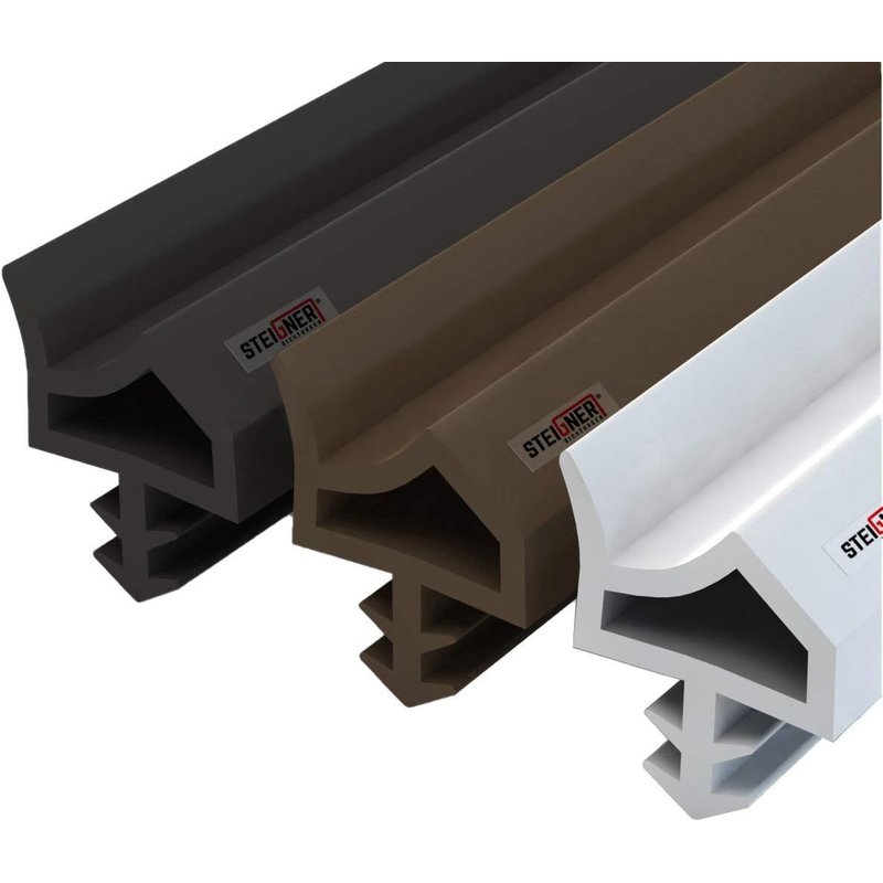 Joint de Porte et de FenĂȘtre STD06 5 m 12 mm Joint d'ĂtanchĂ©itĂ© en Caoutchouc Blanc PVC Aluminium