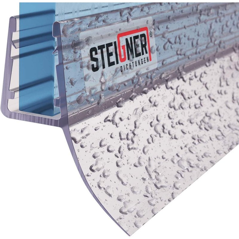 Joint de Douche pour paroi en Verre,80cm,vitre 6/7/ 8 mm,Joint d'étanchéité PVC Droit pour Les cabines de Douche réctangulaires,UK12