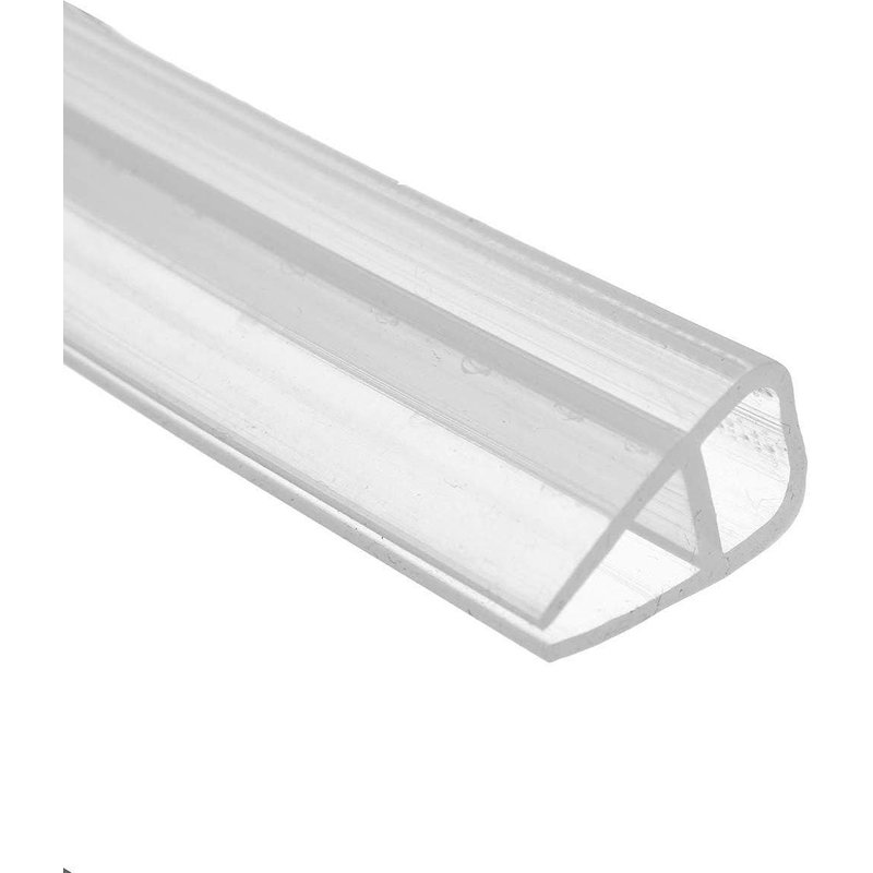 Joint de porte de douche en U 200 cm pour porte de douche en verre de 6 mm d'épaisseur,Transparent