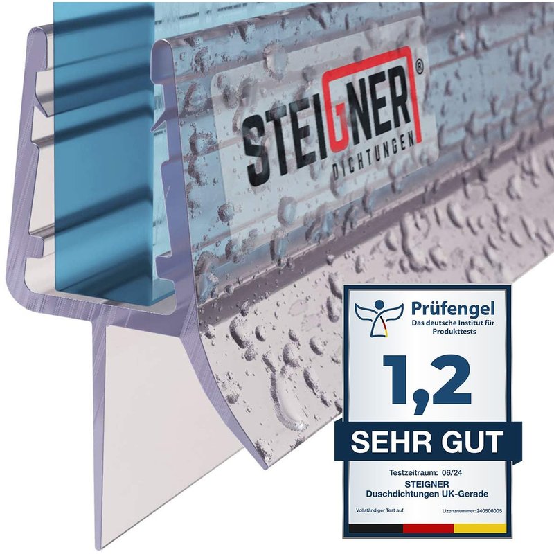 Joint de douche pour paroi en verre,90cm,vitre 3,5/4/5mm,joint d'étanchéité PVC droit pour les cabines de douche réctangulaires,UK13