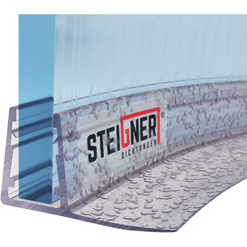 Joint de douche pour paroi en verre,30cm,vitre 6/7/8mm,joint d'étanchéité PVC courbé pour les cabines de douche arrondies,UK02