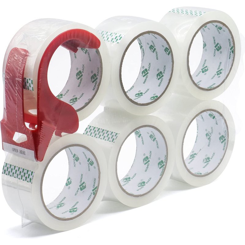 ruban adhésif transparent bopp sans bulles d'air de 2