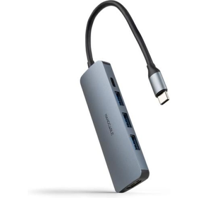 Nanocable 10.16.4605 station d'accueil Avec fil USB 3.2 Gen 1 (3.1 Gen 1) Type-C Gris