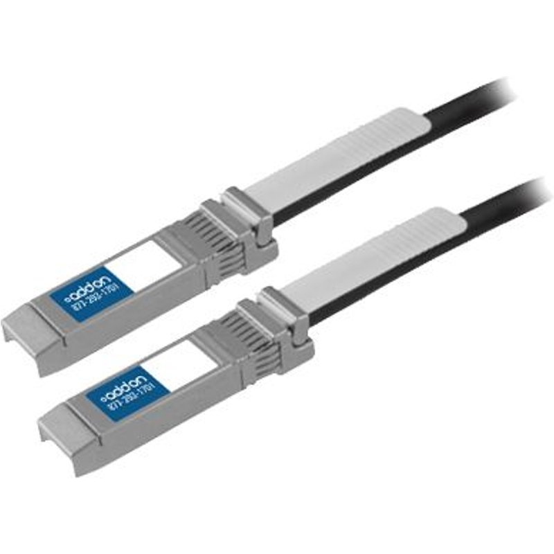 AddOn 1m Cisco Compatible SFP+ DAC - Câble d'attache directe 10GBase - SFP+ (M) pour SFP+ (M) - 1 m - twinaxial - passif - pour Cisco 250 Series; Catalyst 2960, ESS9300; Nexus 93180, 9336, 9372;...
