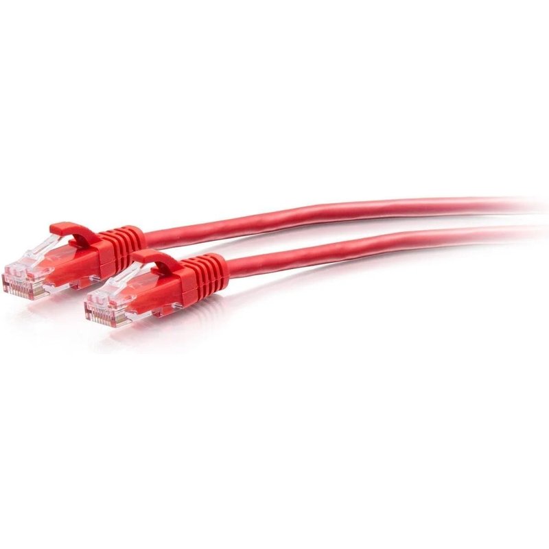 C2G 10ft (3m) Cat6a Snagless Unshielded (UTP) Slim Ethernet Network Patch Cable - Red - Cordon de raccordement - RJ-45 (M) pour RJ-45 (M) - 3 m - 4.8 mm - UTP - CAT 6a - moulé, sans crochet -...