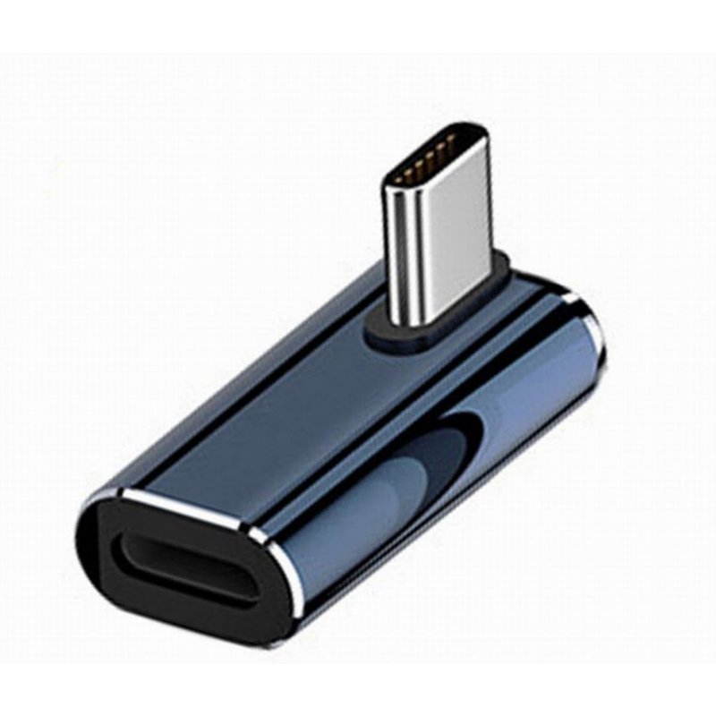 Convertisseur Usb C Vers 8P Usb C Pd 27 W Puissance 480 Mbps Données Adaptateur Coudé Faible Profil Compatible Avec Téléphone, Android Et Tablette