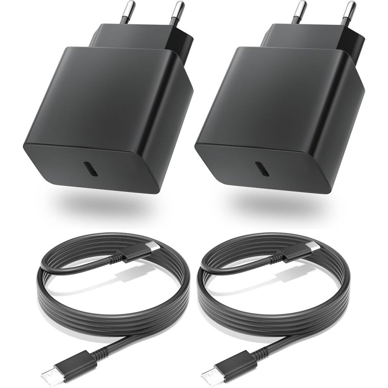 25w Samsung Fast Charging, Usb C Fast Charger And 2 M Cable For Samsung Galaxy S24 S23 S22 S21 S20 S10 A14 A23 A34 A54 A53 Z Fold Flip 4/5