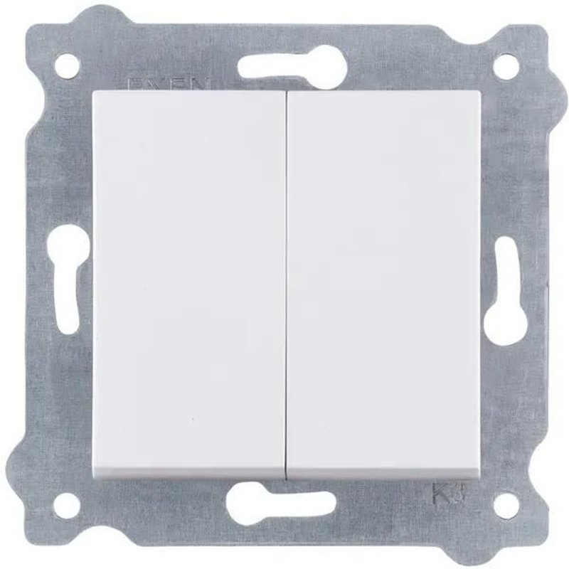 Interrupteur va-et-vient double blanc bornes Ă vis 211/01E EXEN