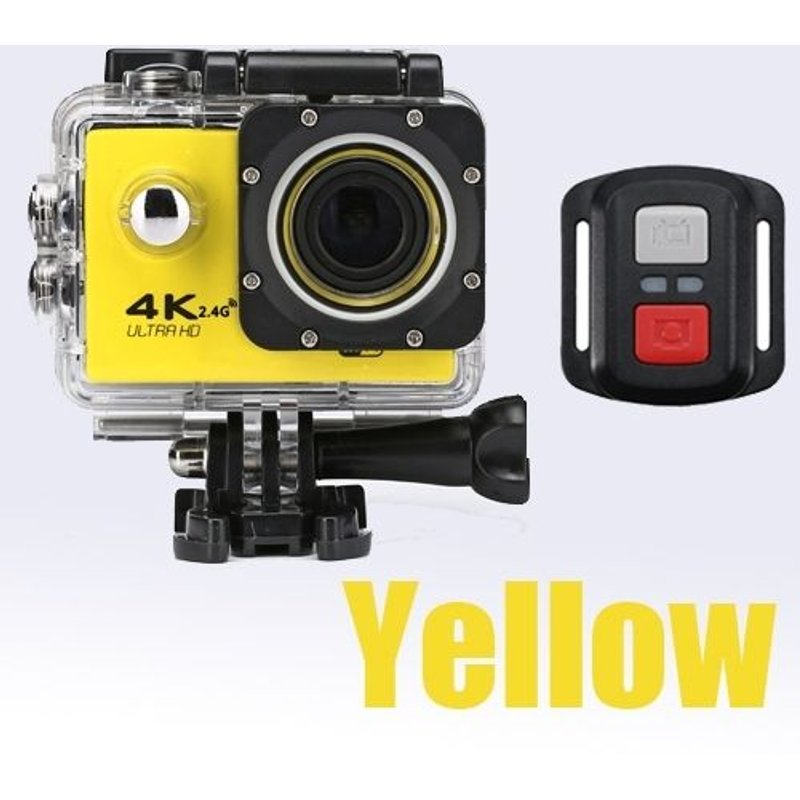 Caméra Sport 4K Ultra HD Waterproof Wifi Pour Cyclisme Plongée Sous-Marine Action 1080P + SD 32Go Rose YONIS