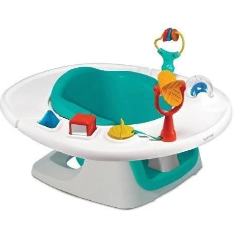 Summer Infant Réhausseur Superseat Bébé 4en1. Activités. Plateau Amovible. Positionneur De Siege Réglable. Bleu