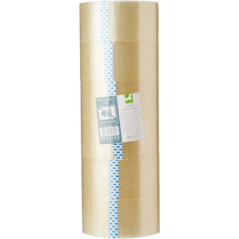 Ruban Adhésif Transparent Polypropylène Sans Solvant Recyclable Épaisseur 60 Microns 50 mmx66 m Blanc