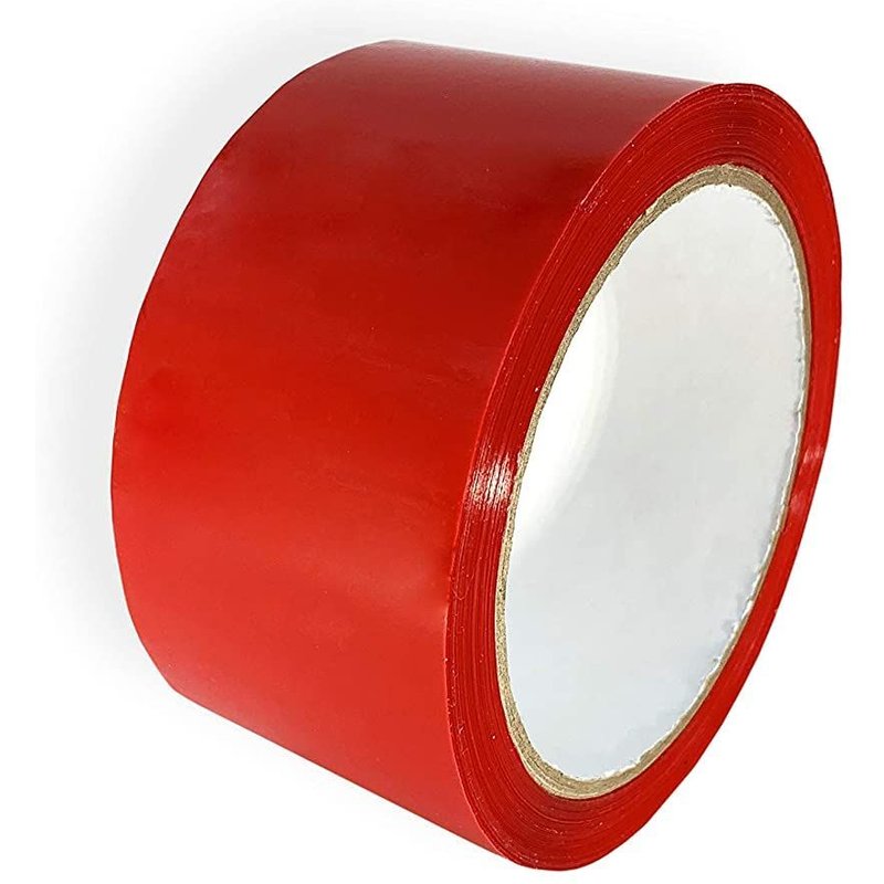 Ruban adhésif d'emballage rouge,Tout usage en polypropylène,48 mmx66 m