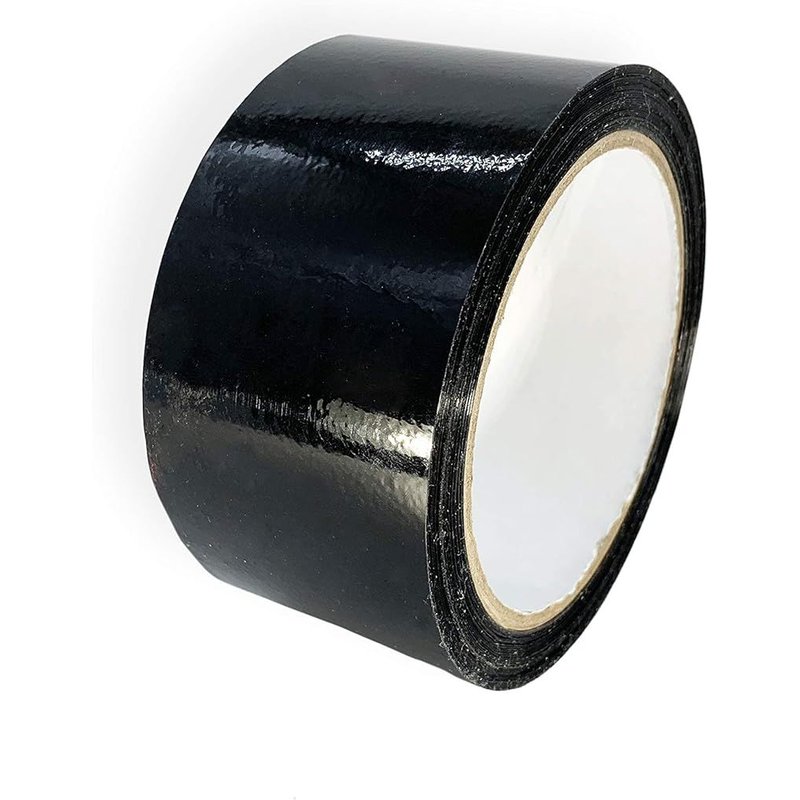 Ruban adhésif d'emballage noir,Tout usage en polypropylène,48 mmx66 m