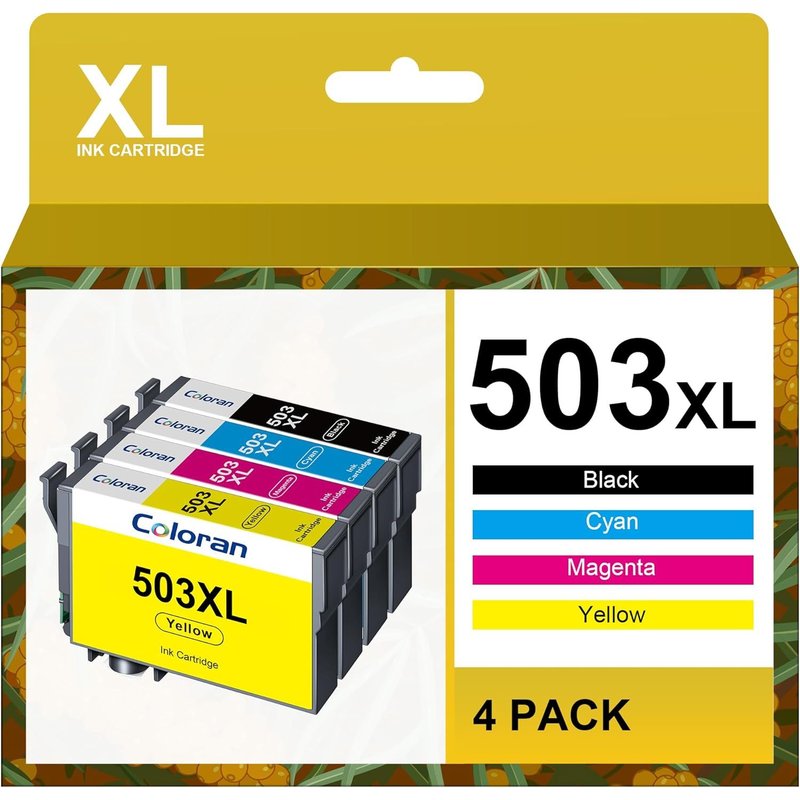 503XL 503 Ink Cartridges Compatible with Epson 503 XL for Epson Expression Home XP-5200 XP-5205 Workforce WF-2960DWF WF-2965DWF (Pack of 4)