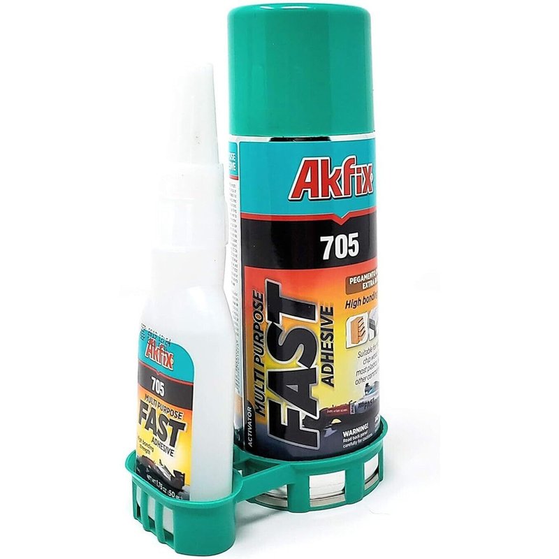 Akfix 50 g 200 ml Colle instantanée extra forte avec activateur CA