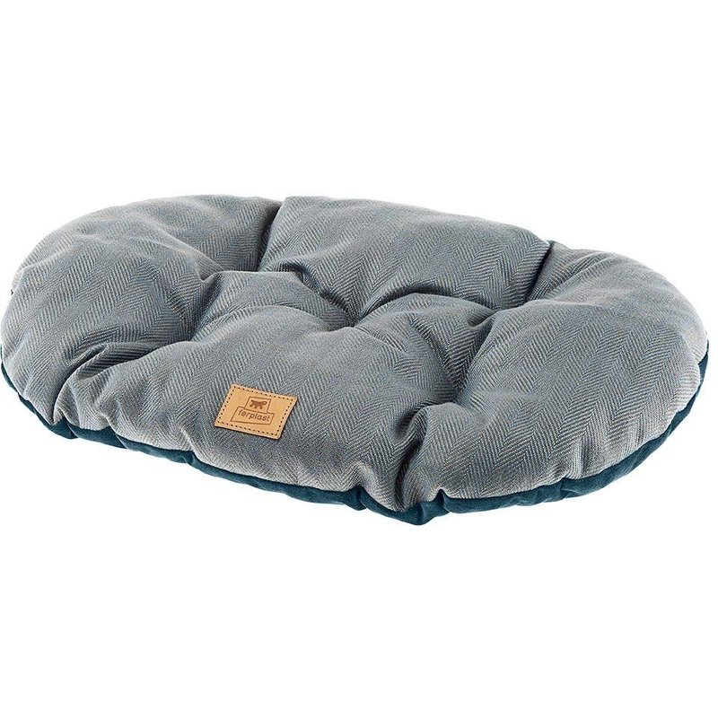 Ferplast Stuart Coussin Double-Face Tweed Velours Doux Lavable Pour Chien Chat Bleu 55 4 1 Unité