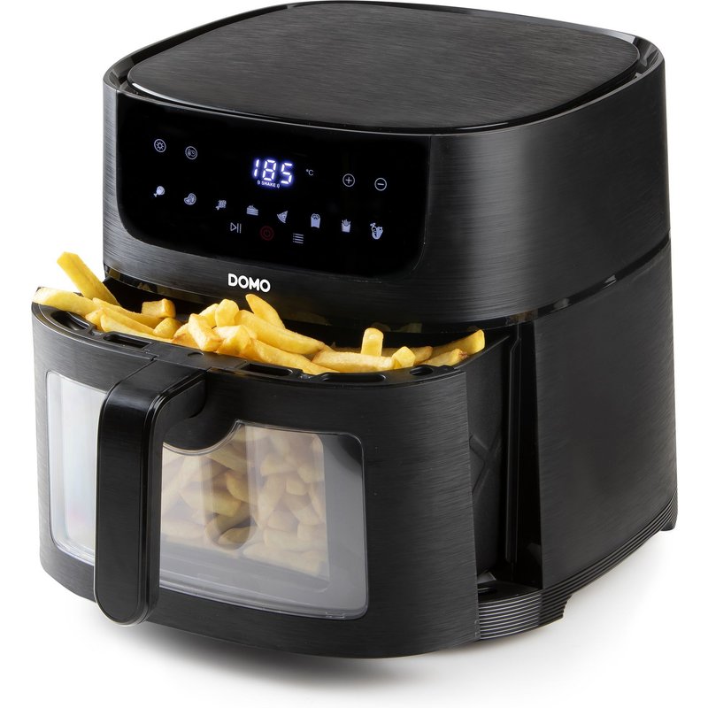 Friteuse Domo DO543FR Deli-fryer avec fenĂȘtre de visualisation - 8 L - 1800 W