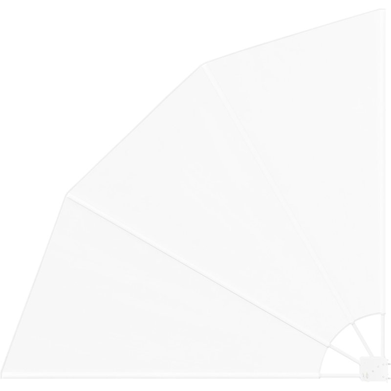 Vidaxl Écran De Confidentialité Pour Balcon Blanc 140 X 140 Cm Tissu