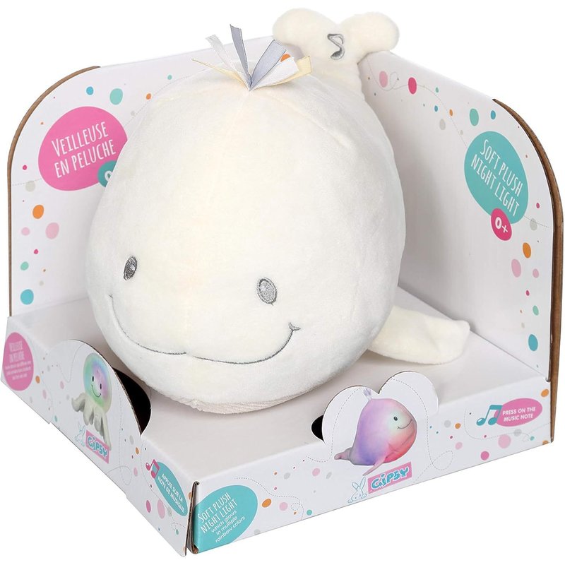 Veilleuse Glow Soft - Baleine Crème