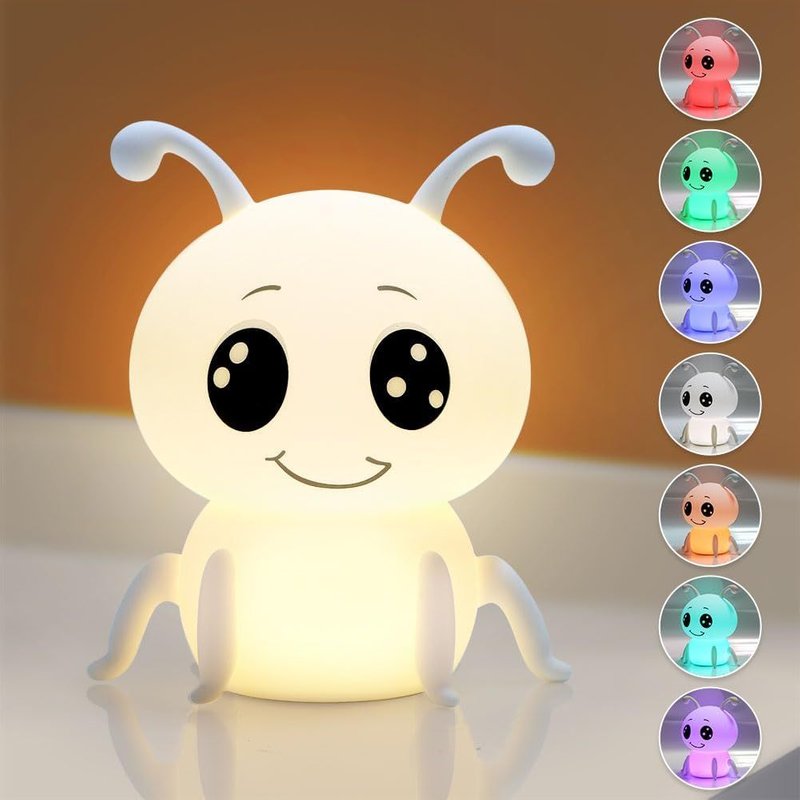 Veilleuse Enfant,16 Couleurs+Télécommande Veilleuse Bébé Veilleuse Enfant Rechargeable+Usb 1200 Mah Lumière Chaude Dimmable Progressive Tactile Interrupteur Veilleuse Bébé Chambre Cadeaux