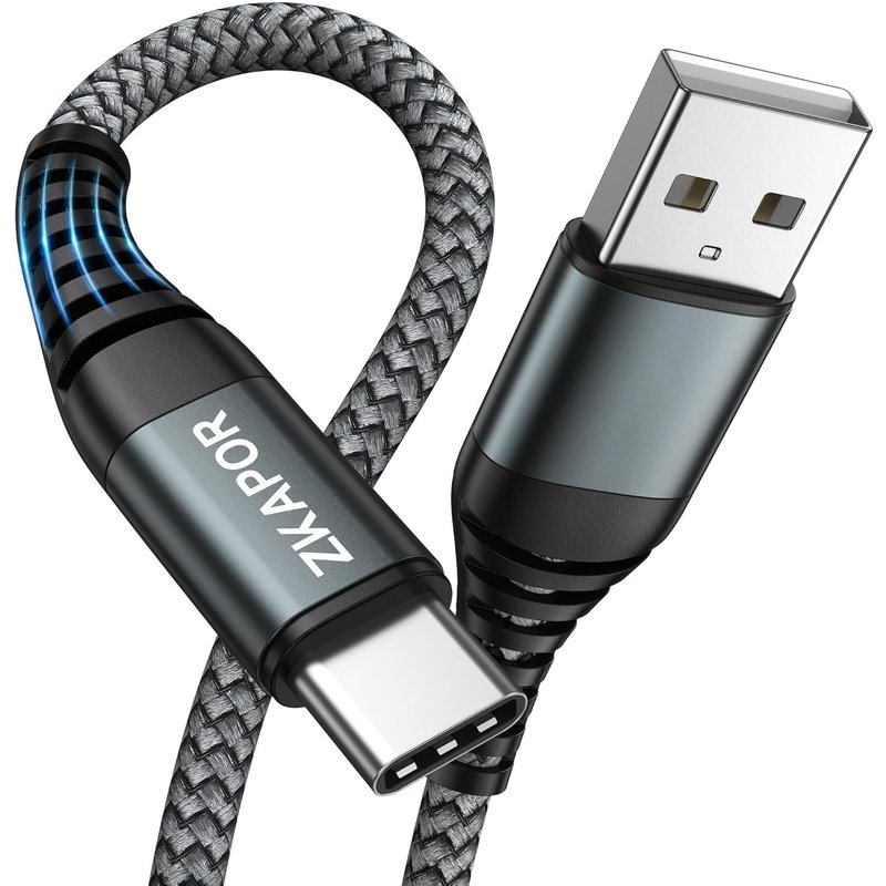 Extra Long Câble USB C 3M, Cable USB C Charge Rapide 3A Nylon Chargeur Cable Type C pour iPhone 15/15 Pro Max, Samsung Galaxy S23/S22/S21/S10, Note 10, Huawei P40/P30, Google Pixel