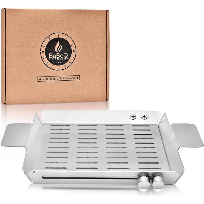 Letnerny-Panier De Barbecue En Acier Inoxydable Taille Réglable En Continu Jusqu'à 28 Cm Accessoires De Barbecue Pour Poissons, Légumes, Viande Sur Le Barbecue Au Gaz, Au Charbon Ou Au Four (2)