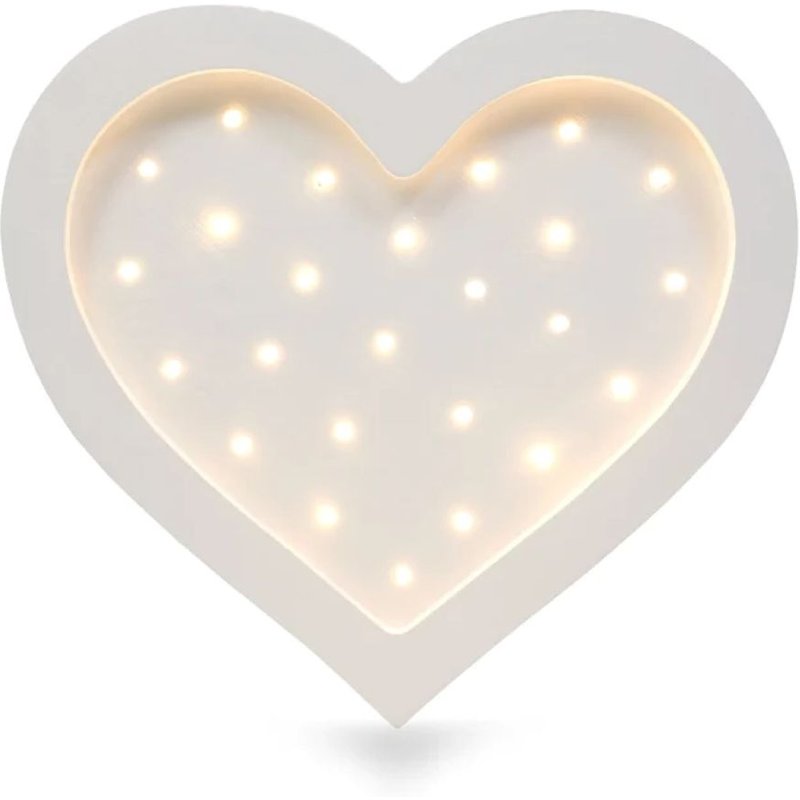 Lampe Veilleuse Coeur Blanc