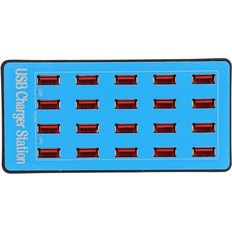 Letnerny-Chargeur Usb Multiple, Station De Charge Usb 20 Ports 100 W, Téléphone Portable, Station De Charge Rapide Usb, Chargeur Rapide Pour Plusieurs Appareils, Pr Multiple Usb, Pour