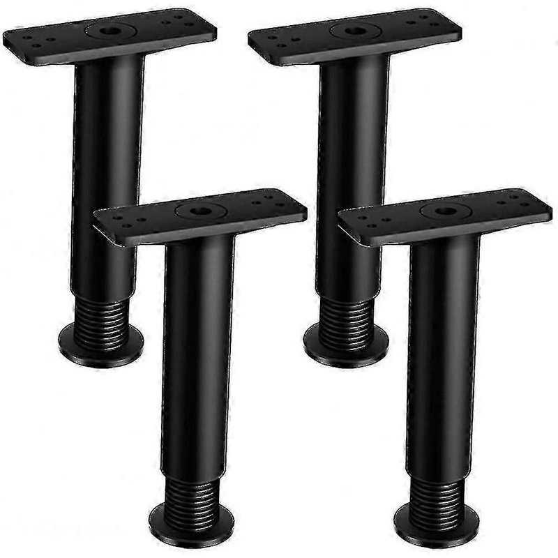 4pcs Cadre De Lit Pieds Hauteur Réglable Jambe De Support Centrale Lit Jambe De Support Centrale Fqk