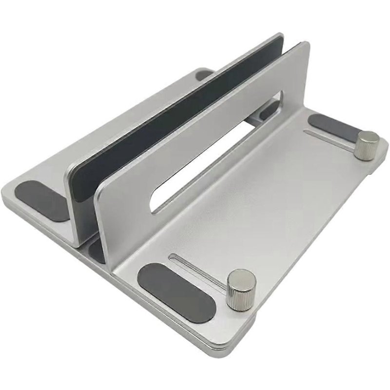 Support de bureau vertical support r¿¿glable simple clip ordinateur portable argent