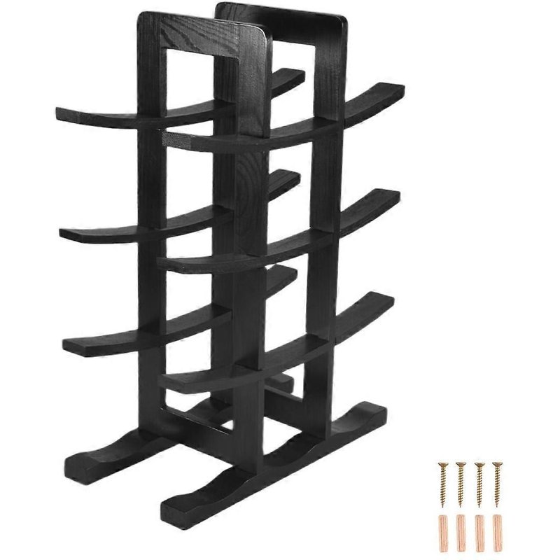 Porte-bouteilles en bois de bambou 12 bouteilles Bar salle à manger Stockage Porte-liqueur