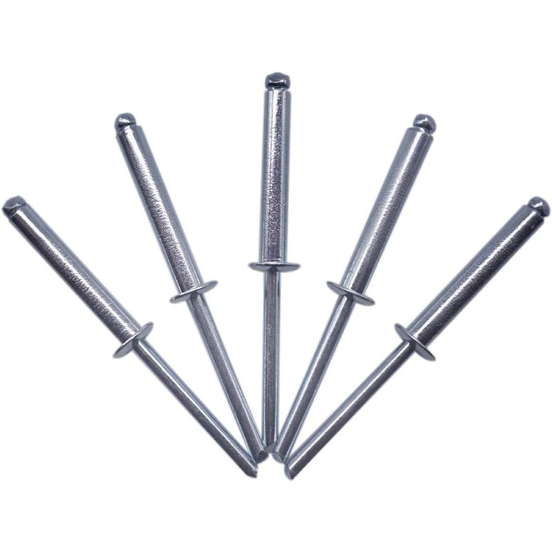 Lot de 50 rivets aveugles 5,0 x 30 mm,tĂȘte bombĂ©e ouverte,DIN 7337,rivets en acier et mandrin en acier (50,5,0 x 30 mm) ArgentĂ©