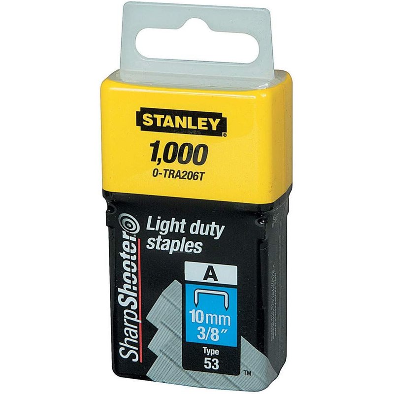 1-TRA206T Agrafe 10 mm Type A Boîte 1000 pièces