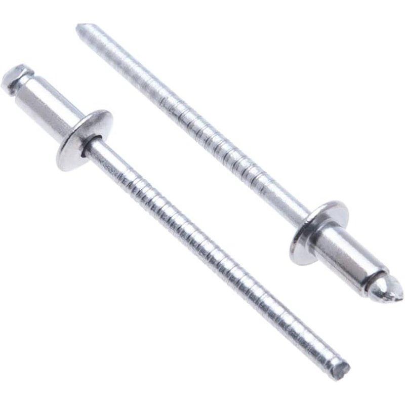 4mm x 10mm Rivets Aveugles en Acier Inoxydable A2,Lot de 25 Rivets AISI 304 Pour Métal,Rivets Aveugle à Tête Bombée,Pop Rivets pour Carrosserie,Fixation en Métal-Pousser les Rivets