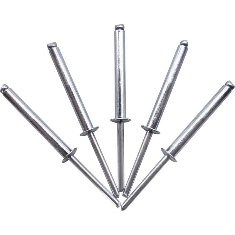 Lot de 50 rivets aveugles 5,0 x 40 mm,tĂȘte bombĂ©e ouverte,rivets pop DIN 7337,rivets en acier et mandrin en acier