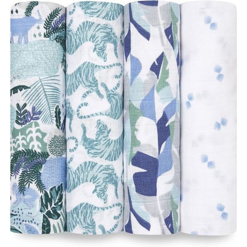 Lot De 4 Maxi Langes Dancing Tigers - Aden + Anais