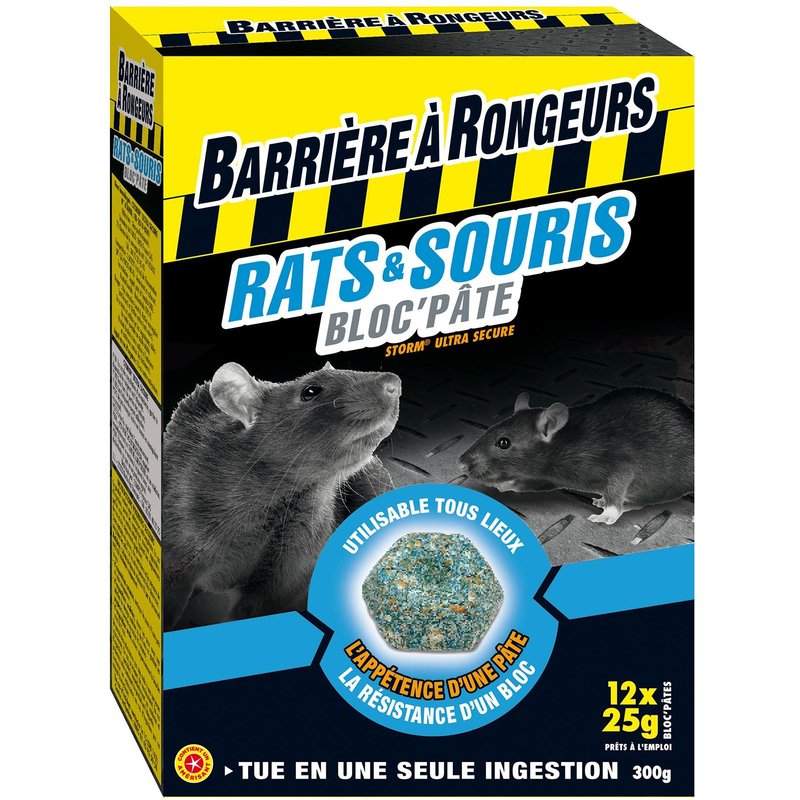 Rats & Souris Bloc'pâte Appât 12 Blocs