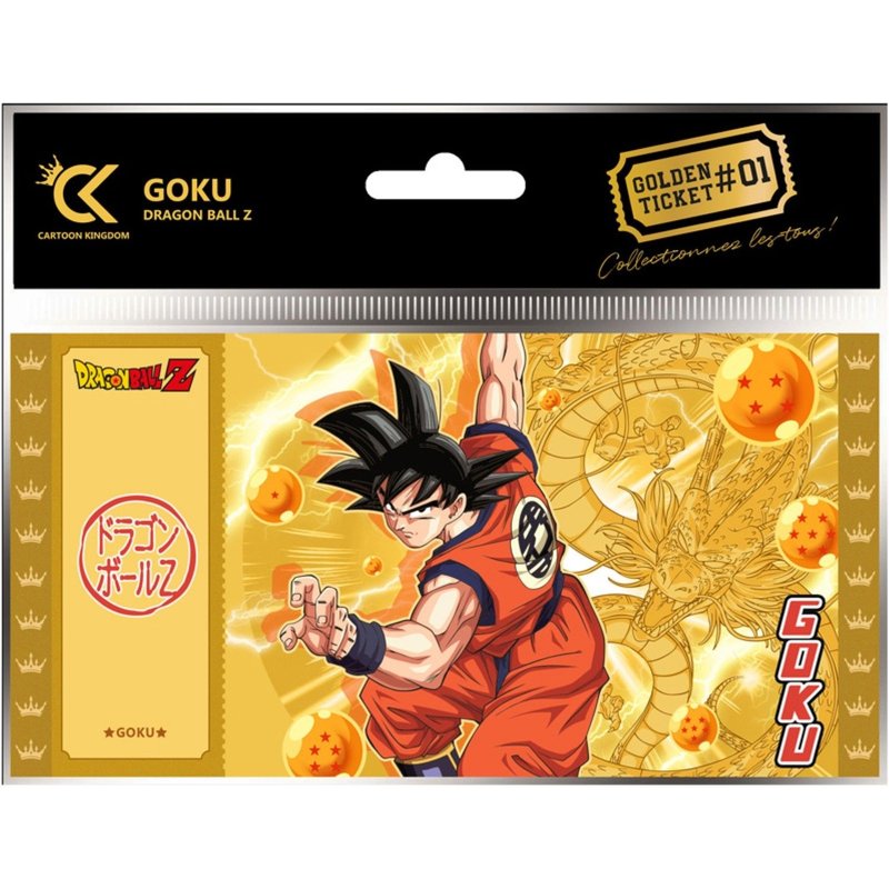 Golden Ticket Dragon Ball Z - Goku (Cartoon Kingdom)