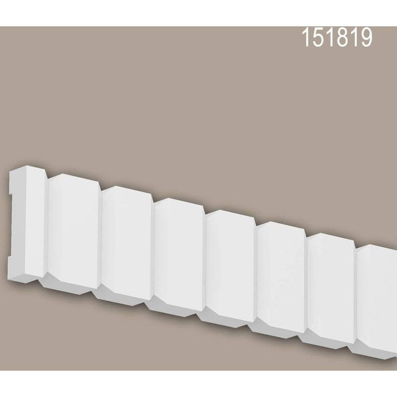 Cimaise Profhome 151819 Frise Moulure en stuc Moulure décorative design moderne blanc 2,007 m