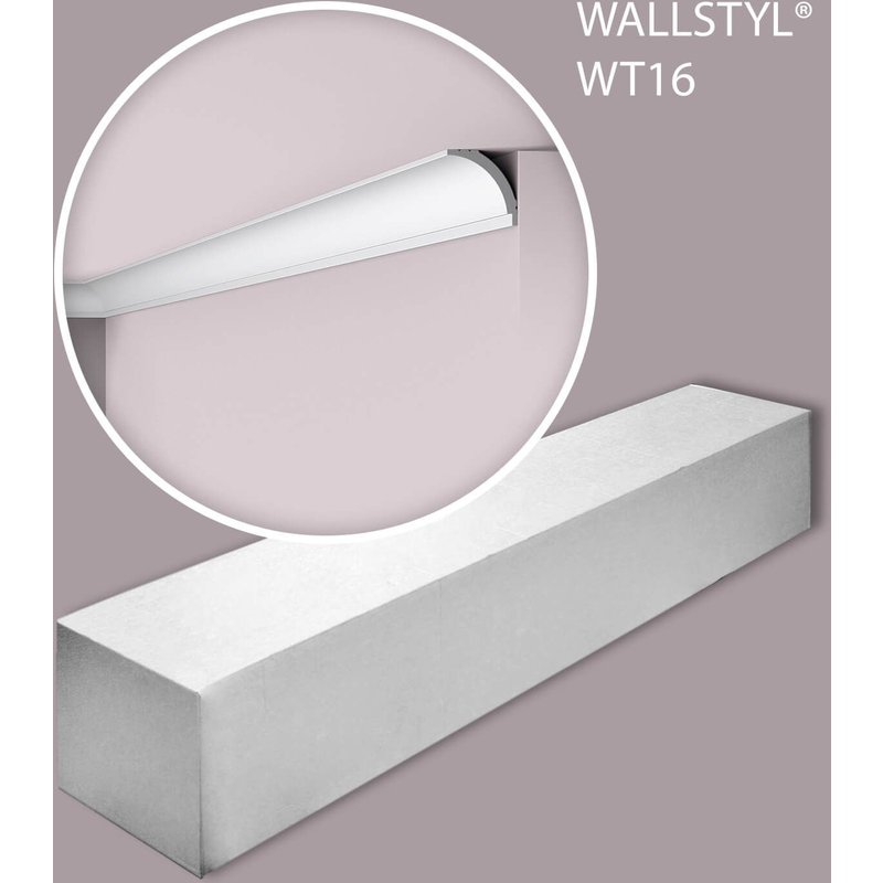 NMC WT16-box WALLSTYL Noel Marquet 1 carton 42 pièces Corniche Moulure de plafond design intemporel classique 84 m