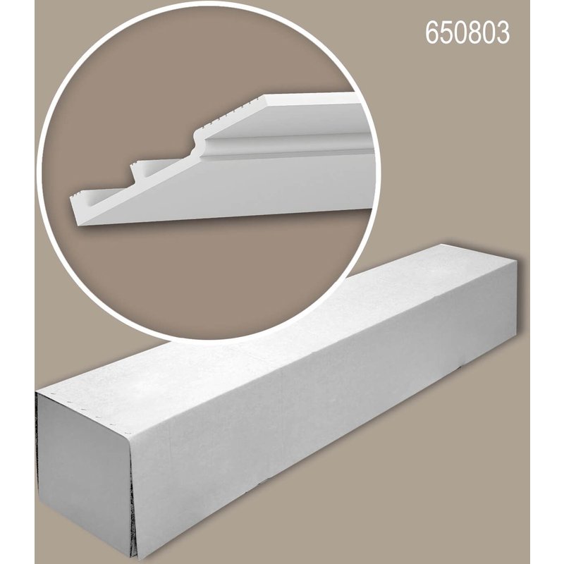 Profhome 650803-box 1 carton 4 pièces Corniche Moulure de plafond design moderne 8 m
