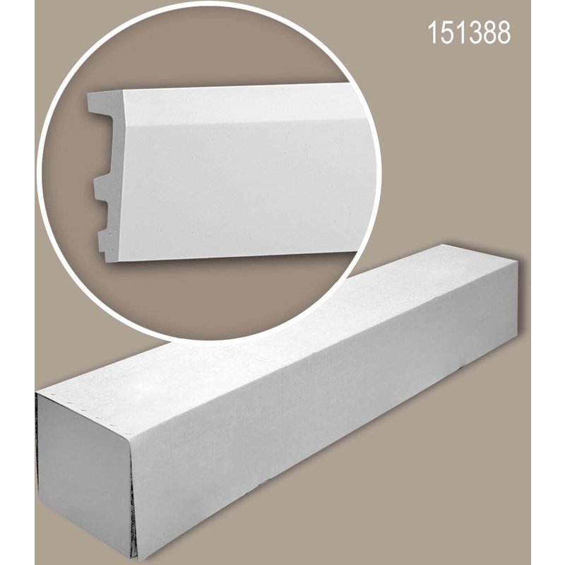 Profhome 151388-box 1 carton 4 pièces Cimaise Frise design moderne 8 m