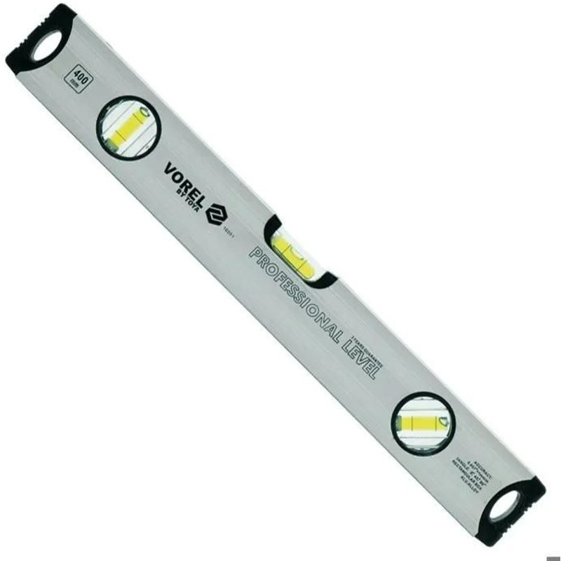 Niveau Ă bulle en aluminium 400 mm avec 3 fioles (40cm)