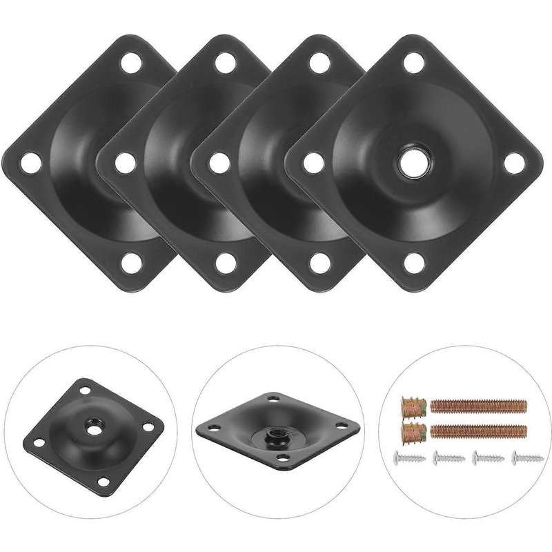1 Jeu De Plaques De Fixation De Pieds De Meubles Plaques De Montage De Pieds Pour Pieds De Table