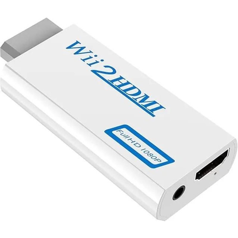 Adaptateur HDMI - Yuan Yuan - Wii vers HDMI 1080P - Sortie Audio 3,5 mm - Blanc - Haute qualité