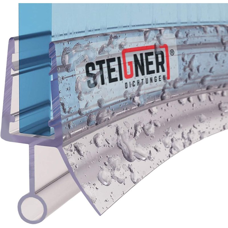 100cm Joint de douche arrondi courbé pour les vitres d`une épaisseur 5mm/ 6 mm/ 7 mm/ 8 mm UK09 Joint de remplacement