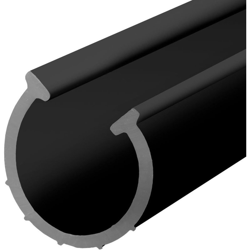 Joint d'Étanchéité pour Porte de Garage Noir,70x6 mm,SBD02,2,5 m